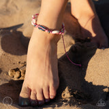 Paparazzi "Beachcomber Ballad" Pink Anklet Bracelet Paparazzi Jewelry