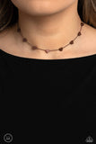 Paparazzi "Public Display of Affection" Copper Choker Necklace & Earring Set Paparazzi Jewelry