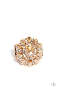 Paparazzi "Glimmer And Spice" Gold Exclusive Ring Paparazzi Jewelry