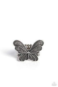 Paparazzi "Fairy Wings" Silver Ring Paparazzi Jewelry