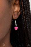 Paparazzi "Wild at Heart" Pink Choker Necklace & Earring Set Paparazzi Jewelry
