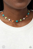 Paparazzi "Wild at Heart" Green Choker Necklace & Earring Set Paparazzi Jewelry
