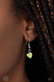 Paparazzi "Wild at Heart" Green Choker Necklace & Earring Set Paparazzi Jewelry