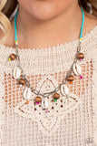 Paparazzi "BEACH for the Sun" Blue Necklace & Earring Set Paparazzi Jewelry