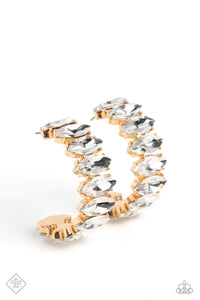 Paparazzi "Priceless Pairing" Gold Fashion Fix Earrings Paparazzi Jewelry