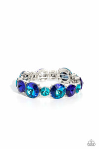 Paparazzi "Refreshing Radiance" Blue Exclusive Bracelet Paparazzi Jewelry