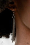 Paparazzi "Phenomenal Powerhouse" Black Fashion Fix Necklace & Earring Set Paparazzi Jewelry