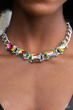 Paparazzi "Radiating Review" Multi Fashion Fix Necklace & Earring Set Paparazzi Jewelry