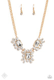 Paparazzi "Exaggerated Elegance" Gold Fashion Fix Necklace & Earring Set Paparazzi Jewelry