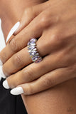 Paparazzi "Kaleidoscopic Knockout" Purple Ring Paparazzi Jewelry