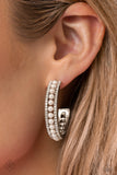 Paparazzi "Pearl Happy" White Fashion Fix Earrings Paparazzi Jewelry