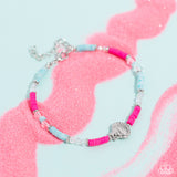 Paparazzi "Carefree Coral" Pink Anklet Bracelet Paparazzi Jewelry