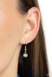 Paparazzi "Online Dating" Green Necklace & Earring Set Paparazzi Jewelry