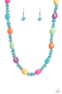 Paparazzi "Stone Age Showcase" Multi Necklace & Earring Set Paparazzi Jewelry