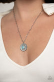 Paparazzi "Sea Turtle Shimmer" Blue Necklace & Earring Set Paparazzi Jewelry