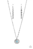 Paparazzi "Sea Turtle Shimmer" Blue Necklace & Earring Set Paparazzi Jewelry