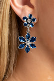 Paparazzi "Transparent Talent" Blue Clip On Earrings Paparazzi Jewelry