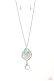 Paparazzi "Celestial Charisma" Green Lanyard Necklace & Earring Set Paparazzi Jewelry