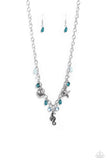 Paparazzi "Seahorse Season" Blue Necklace & Earring Set Paparazzi Jewelry