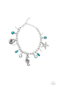 Paparazzi "Seahorse Serenade" Blue Bracelet Paparazzi Jewelry