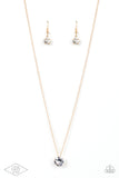 Paparazzi "What A Gem" Gold Necklace & Earring Set Paparazzi Jewelry