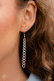 Paparazzi "Playful Popstar" Silver Fashion Fix Necklace & Earring Set Paparazzi Jewelry
