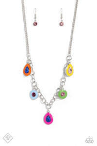 Paparazzi "Colorblock Craze" Multi Fashion Fix Necklace & Earring Set Paparazzi Jewelry