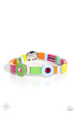 Paparazzi "Colorblock Cameo" Multi Fashion Fix Bracelet Paparazzi Jewelry