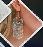 Paparazzi "Catching Dreams" FASHION FIX Silver Earrings Paparazzi Jewelry
