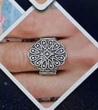Paparazzi VINTAGE VAULT "Modern Mandala" Silver FASHION FIX Ring Paparazzi Jewelry
