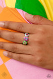 Paparazzi "Colorblock Chic" Multi Fashion Fix Ring Paparazzi Jewelry