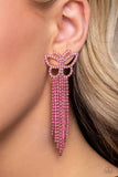 Paparazzi "Billowing Butterflies" Pink Post Earrings Paparazzi Jewelry