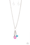 Paparazzi "Homecoming Hour" Pink Lanyard Necklace & Earring Set Paparazzi Jewelry