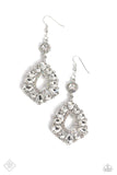 Paparazzi "Happily Ever Exquisite" White Fashion Fix Earrings Paparazzi Jewelry