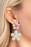 Paparazzi "Fashionable Florals" Green Post Earrings Paparazzi Jewelry