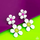 Paparazzi "Fashionable Florals" Green Post Earrings Paparazzi Jewelry