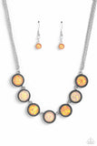 Paparazzi "Looking for DOUBLE" Orange Necklace & Earring Set Paparazzi Jewelry