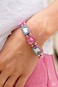 Paparazzi "Transforming Taste" Pink Fashion Fix Bracelet Paparazzi Jewelry