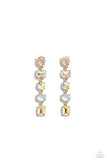Paparazzi "Sophisticated Stack" Gold Post Earrings Paparazzi Jewelry