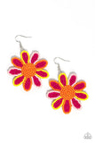 Paparazzi "Decorated Daisies" Pink Earrings Paparazzi Jewelry