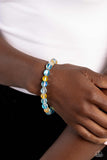 Paparazzi "Clear Craze" Blue Bracelet Paparazzi Jewelry