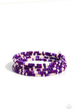 Paparazzi "Coiled Candy" Purple Bracelet Paparazzi Jewelry
