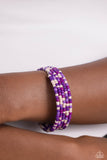 Paparazzi "Coiled Candy" Purple Bracelet Paparazzi Jewelry