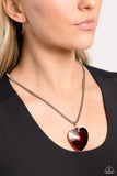 Paparazzi "Parting is Such Sweet Sorrow" Red Necklace & Earring Set Paparazzi Jewelry