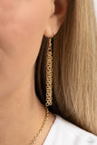 Paparazzi "Mans Best Friend" Gold Necklace & Earring Set Paparazzi Jewelry