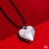 Paparazzi "CORDED Love" Black Necklace & Earring Set Paparazzi Jewelry