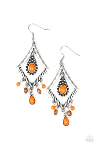 Paparazzi "Southern Sunsets" Orange Earrings Paparazzi Jewelry