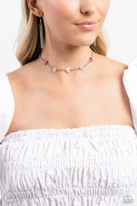 Paparazzi "FLYING in Wait" Multi Choker Necklace & Earring Set Paparazzi Jewelry