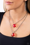 Paparazzi "Layered Love" Red Necklace & Earring Set Paparazzi Jewelry