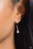Paparazzi "Lavish Lariat" White Necklace & Earring Set Paparazzi Jewelry